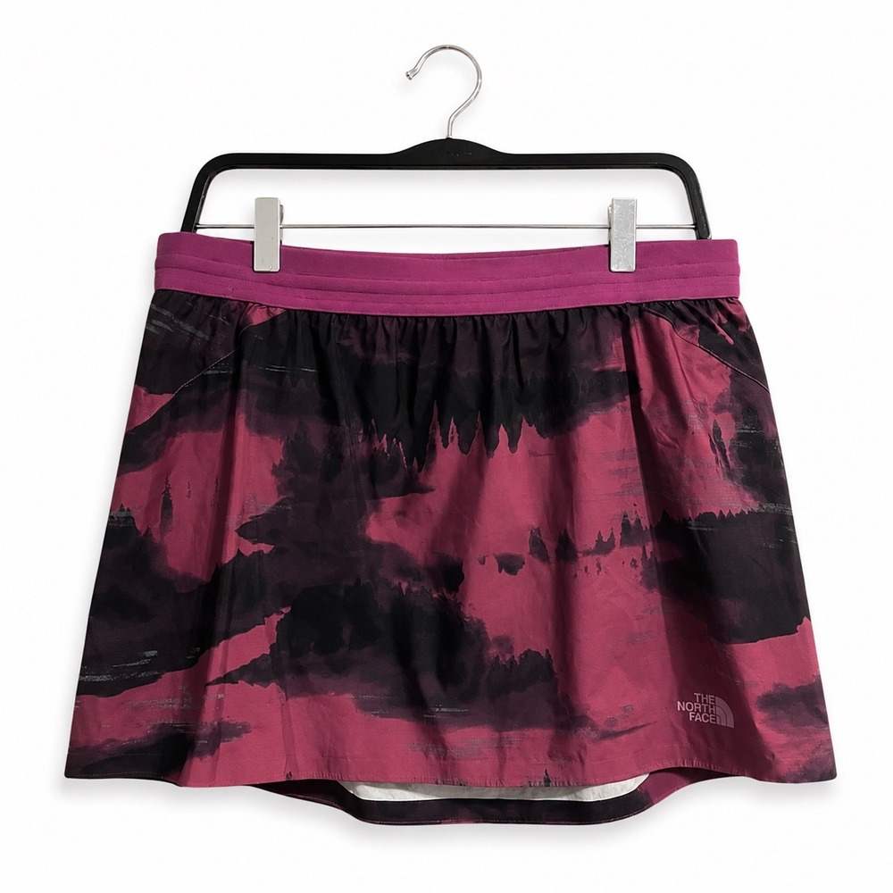 The North Face Flight Series Running Skirt Pink Black Water Resistant Size Large
